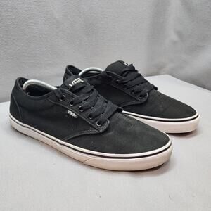 Vans Atwood Black Canvas Skate Shoes Men's Sz 12
